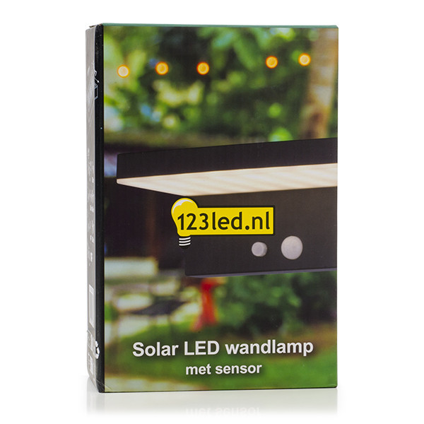 Vägglampa solcell | Greenwich | IP54 | sensor | svart [123ink] LDR08543 - 5