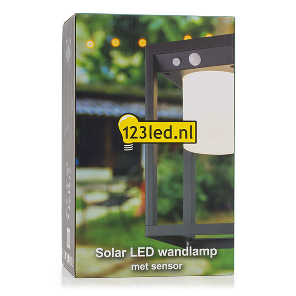 Vägglampa solcell | Kingsbridge | IP54 | sensor | svart [123ink] LDR08540 - 5