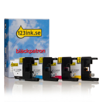 V​​​​​​​arumärket 123ink ersätter Brother LC1240VALBP BK/C/M/Y bläckpatron 4-pack hög kapacitet 125949