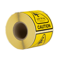 Varningsetiketter "CAUTION +20kg" | varumärket 123ink | 1st 089397