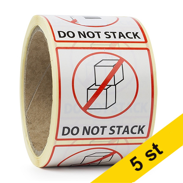 Varningsetiketter "DO NOT STACK" | 123ink | 1,000st⭐ 035229 - 1