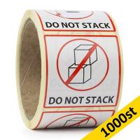 Varningsetiketter "DO NOT STACK" | 123ink | 1,000st⭐ 035229
