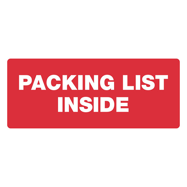 Varningsetiketter "PACKING LIST INSIDE" | 123ink | 300st 76920 302263 - 1