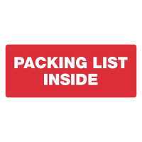 Varningsetiketter "PACKING LIST INSIDE" | 123ink | 300st 76920 302263