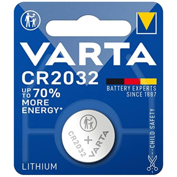Varta CR2032 | DL2032 | 2032 Lithium knappcellsbatteri 6032112401 AVA00260 - 1