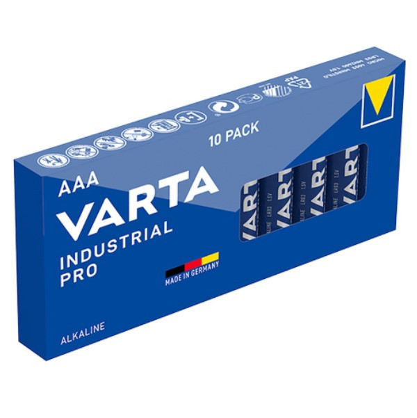 Varta Industrial Pro AAA | MN2400 | LR03 batteri 10st AVA00134 - 1