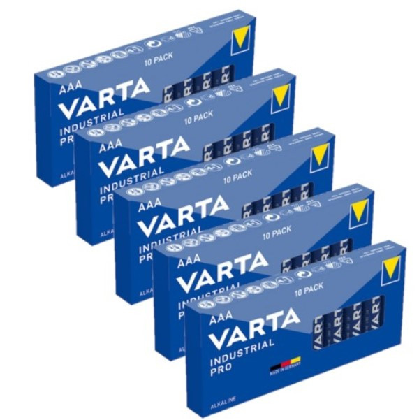 Varta Industrial Pro AAA | MN2400 | LR03 batteri 50st AVA00347 - 1