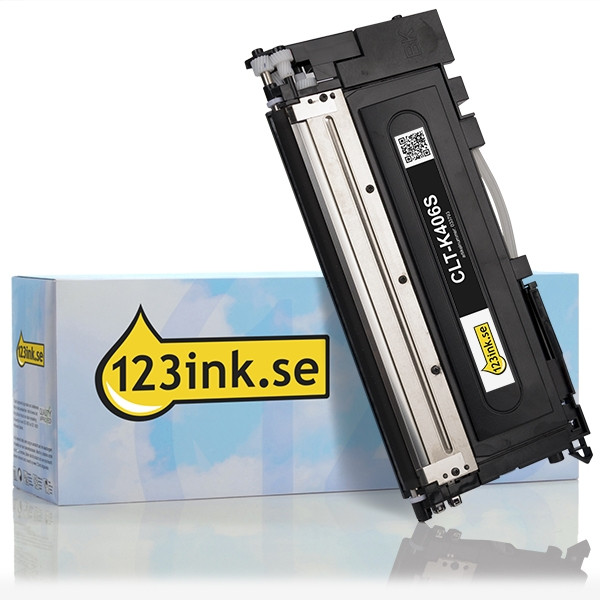 Varumärket 123ink ersätter Samsung CLT-K406S (SU118A) svart toner CLT-K406S/ELSC 033793 - 1