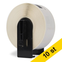 Varumärket 123ink ersätter Brother DK-11201 etiketter | svart text - vit etikett | 90mm x 29mm | 10st  089287
