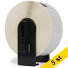 Varumärket 123ink ersätter Brother DK-11201 etiketter | svart text - vit etikett | 90mm x 29mm | 5st 653060 - 1