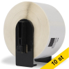 Varumärket 123ink ersätter Brother DK-11208 adressetiketter | svart text - vit etikett | 90mm x 38mm | 10st [3kg]