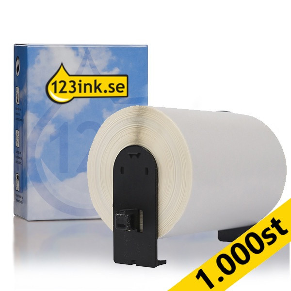 Varumärket 123ink ersätter Brother DK-11247 fraktetiketter | svart text - vit etikett | 164mm x 103mm | 900st 653066 - 1