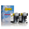 Varumärket 123ink ersätter Brother LC127XLBKBP2 svart bläckpatron 2-pack 132132 - 1