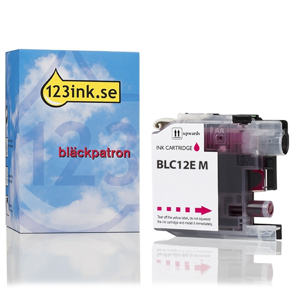 Varumärket 123ink ersätter Brother LC12EM magenta bläckpatron LC12EMC 028939 - 1