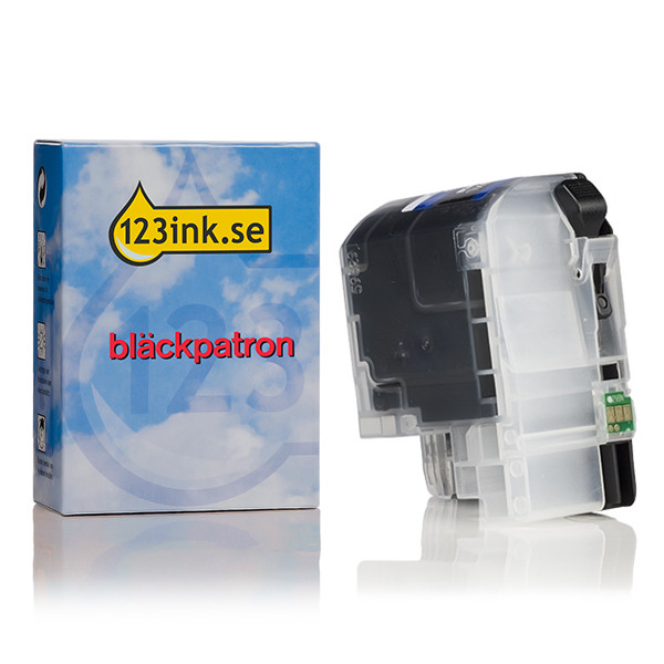 Varumärket 123ink ersätter Brother LC229XLBK svart bläckpatron extra hög kapacitet LC-229XLBKC 350048 - 1