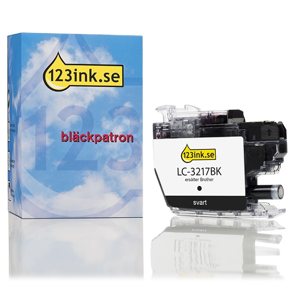Varumärket 123ink ersätter Brother LC3217BK svart bläckpatron LC3217BKC 028901 - 1