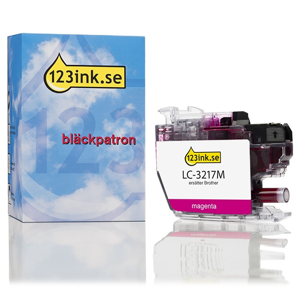 Varumärket 123ink ersätter Brother LC3217M magenta bläckpatron LC3217MC 028905 - 1