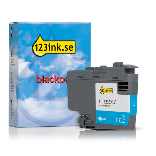 Varumärket 123ink ersätter Brother LC3235XLC cyan bläckpatron hög kapacitet LC3235XLCC 051197 - 1