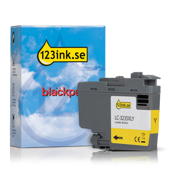 Varumärket 123ink ersätter Brother LC3235XLY gul bläckpatron hög kapacitet LC3235XLYC 051201 - 1