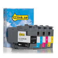Varumärket 123ink ersätter Brother LC3239XL BK/C/M/Y bläckpatron 4-pack  127250
