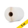 Varumärket 123ink ersätter Brother RD-S01E2 etiketter | 102mm x 44.3m | 5st 650650 - 1
