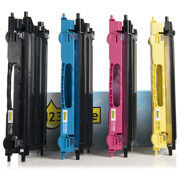 Varumärket 123ink ersätter Brother TN-130 / TN-135 toner 4-pack  130202 - 1