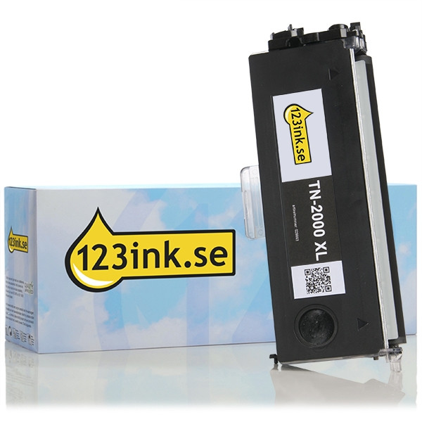 Varumärket 123ink ersätter Brother TN-2000XL svart toner hög kapacitet TN2000C 029993 - 1