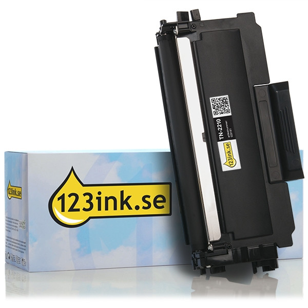 Varumärket 123ink ersätter Brother TN-2210 svart toner TN2210C 029181 - 1