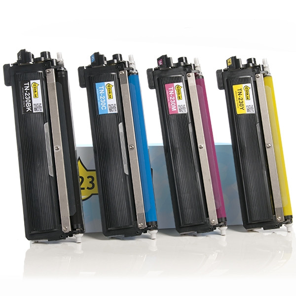 Varumärket 123ink ersätter Brother TN-230BK/C/M/Y toner 4-pack  130204 - 1