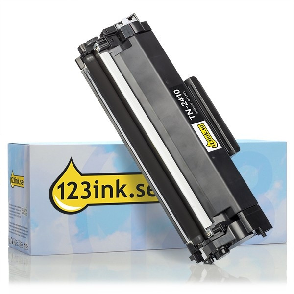 Varumärket 123ink ersätter Brother TN-2410 svart toner TN-2410C 051161 - 1