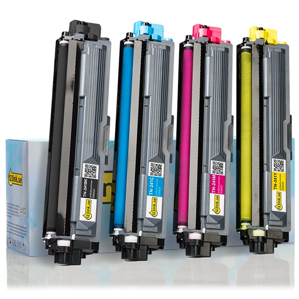 Varumärket 123ink ersätter Brother TN-241BK/C/M/Y toner 4-pack  130205 - 1