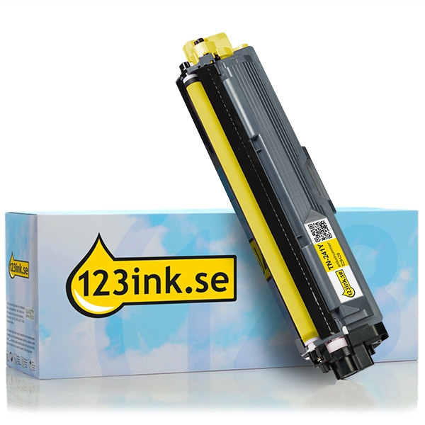 Varumärket 123ink ersätter Brother TN-241Y gul toner TN241YC 029429 - 1