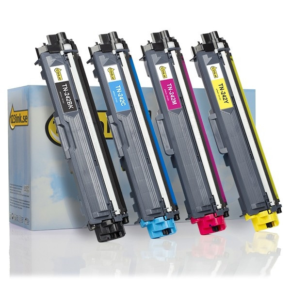 Varumärket 123ink ersätter Brother TN-242BK/C/M/Y toner 4-pack  130217 - 1