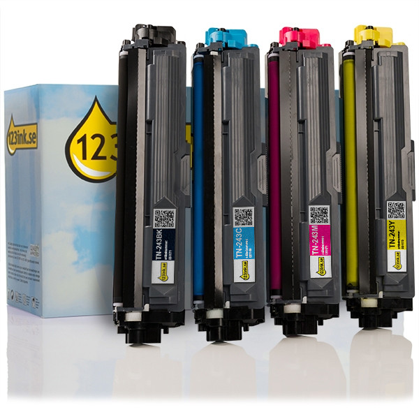 Varumärket 123ink ersätter Brother TN-243BK/C/M/Y toner 4-pack TN243CMYKC 130218 - 1