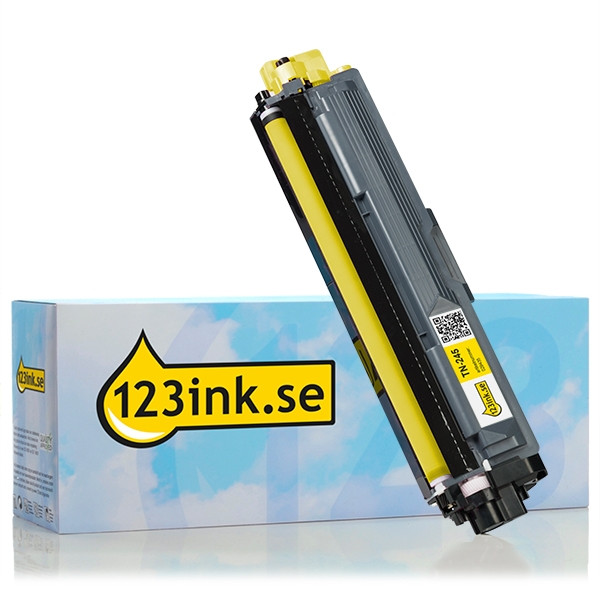 Varumärket 123ink ersätter Brother TN-245Y gul toner hög kapacitet TN245YC 029435 - 1