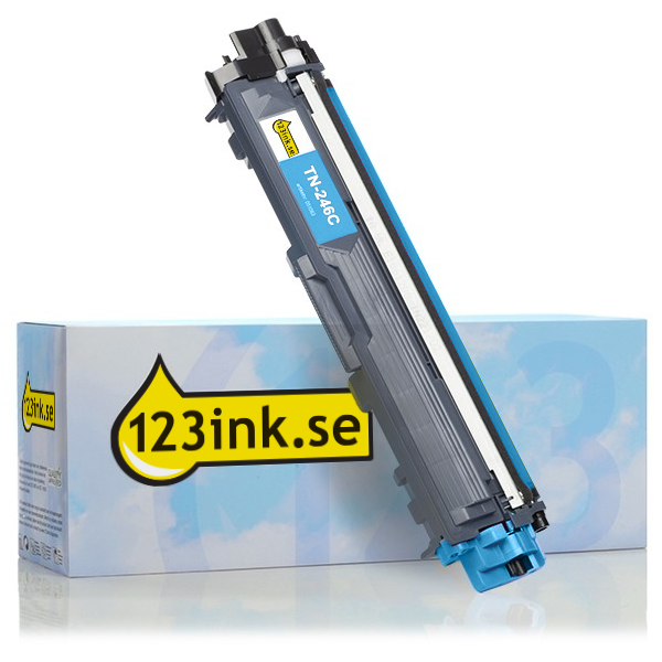 Varumärket 123ink ersätter Brother TN-246C cyan toner hög kapacitet TN246CC 051069 - 1