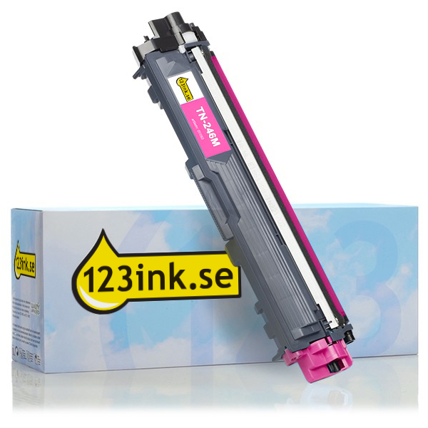 Varumärket 123ink ersätter Brother TN-246M magenta toner hög kapacitet TN246MC 051071 - 1