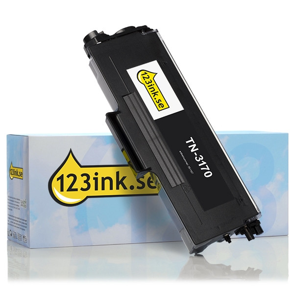 Varumärket 123ink ersätter Brother TN-3170XL svart toner extra hög kapacitet  051107 - 1