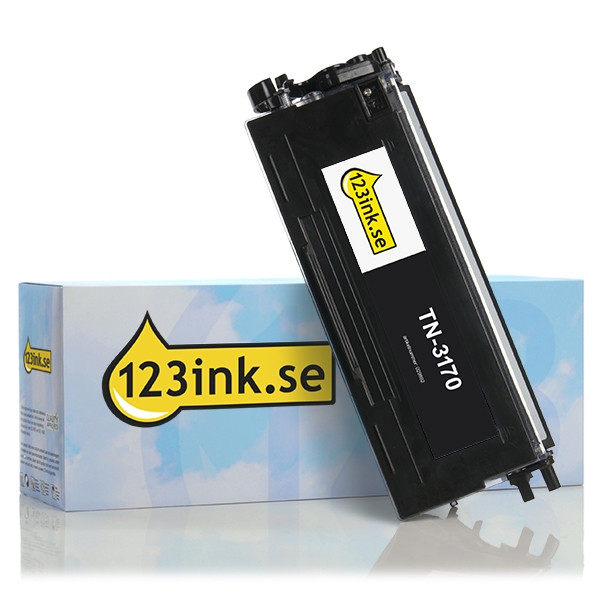 Varumärket 123ink ersätter Brother TN-3170 svart toner hög kapacitet TN3170C 029892 - 1