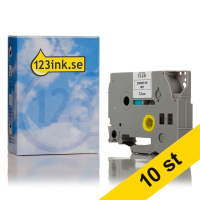 Varumärket 123ink ersätter Brother TZe-231 | svart text - vit märkband  | 12mm x 8m | 10st 650775