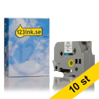 Varumärket 123ink ersätter Brother TZe-251 | svart text - vit tejp | 24mm x 8m | 10st TZe251C 650778
