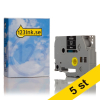 Varumärket 123ink ersätter Brother TZe-325 | vit text - svart märkband  | 9mm x 8m | 5st