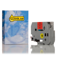 Varumärket 123ink ersätter Brother TZe-441 | svart text - röd märkband  | 18mm x 8m