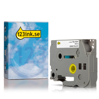 Varumärket 123ink ersätter Brother TZe-N201 | svart text - vit märkband  | 3.5mm x 8m 080609