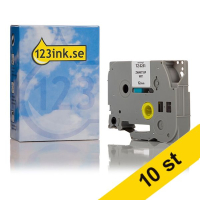 Varumärket 123ink ersätter Brother TZe-S231 | svart text - vit märkband  | 12mm x 8m | 10st 089303