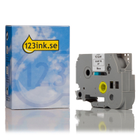 Varumärket 123ink ersätter Brother TZe-S241 | svart text - vit märkband  | 18mm x 8m