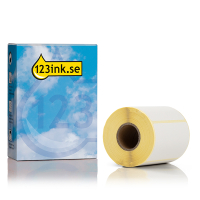 Varumärket 123ink ersätter Brother BDE-1J044076-066 etiketter | svart text - vit etikett | 76mm x 44mm BDE-1J044076-066C 080853