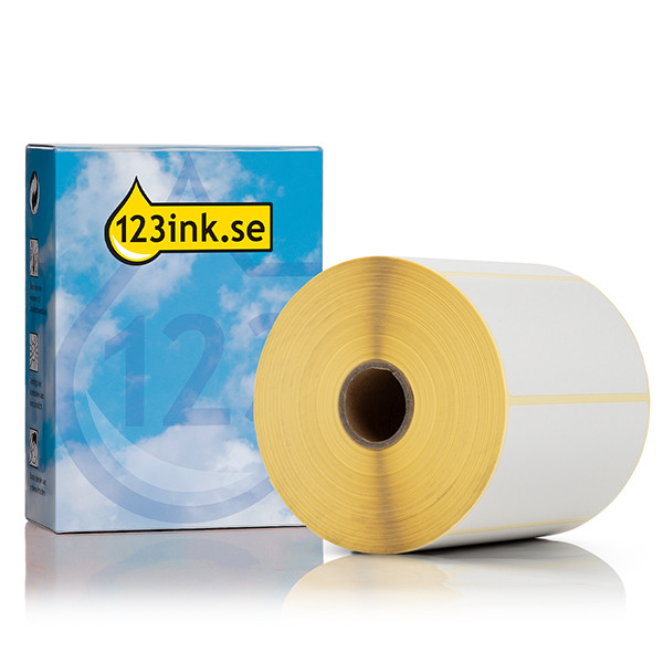 Varumärket 123ink ersätter Brother BDE-1J050102-102 etiketter | svart text - vit etikett | 102mm x 50mm BDE-1J050102-102C 080857 - 1