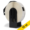 Varumärket 123ink ersätter Brother DK-11204 etiketter | svart text - vit etikett | 54mm x 17mm | 10st 653062 - 1
