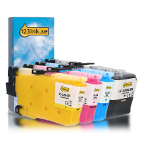 Varumärket 123ink ersätter Brother LC-528XL BK/C/M/Y bläckpatron 4-pack 051586